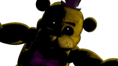 Fredbear jumping to player