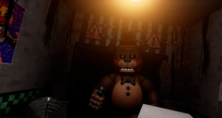 Toy Freddy in the office