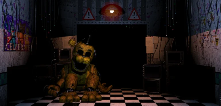 Withered Golden Freddy in the offies